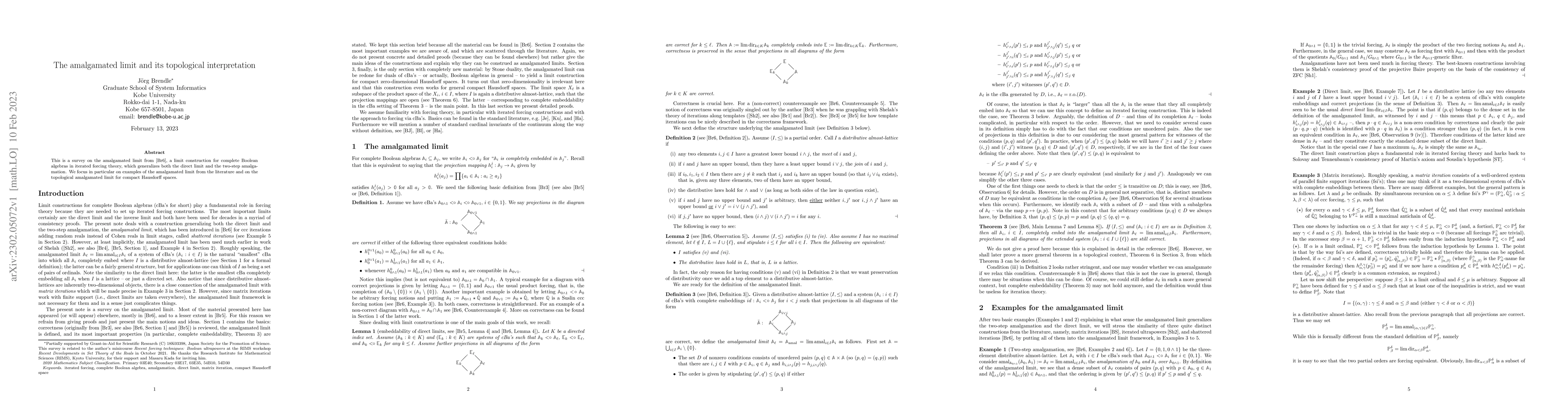 Thumbnail for The amalgamated limit and its topological interpretation