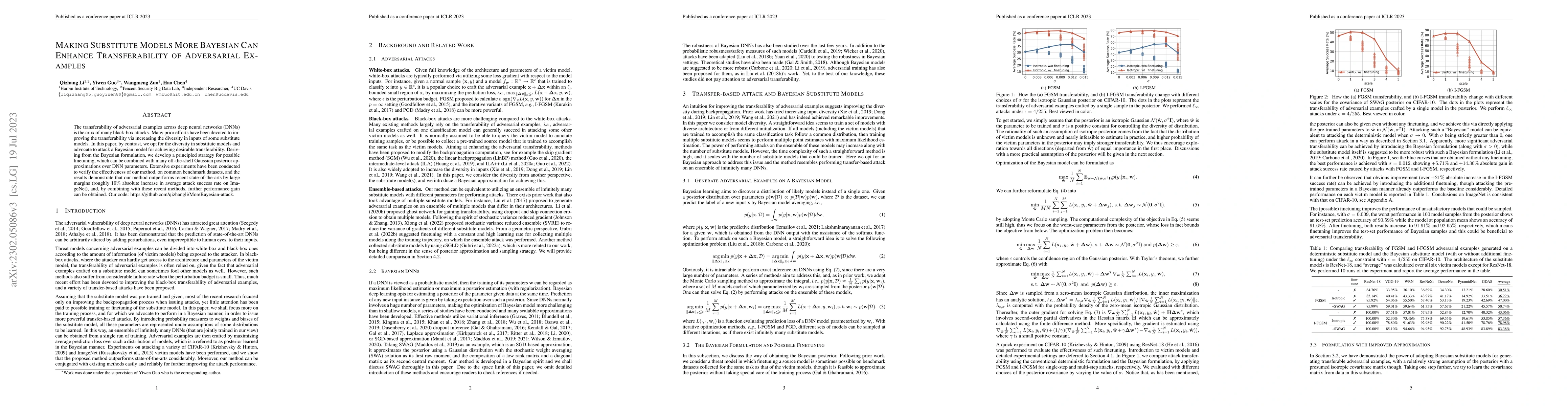 Thumbnail for Making Substitute Models More Bayesian Can Enhance Transferability of
  Adversarial Examples
