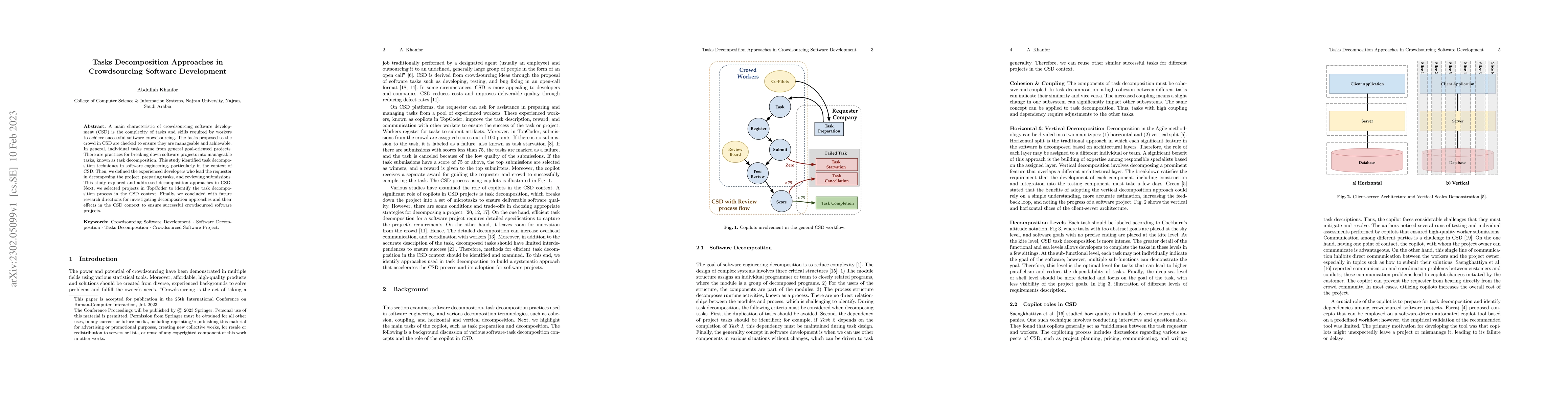Thumbnail for Tasks Decomposition Approaches in Crowdsourcing Software Development