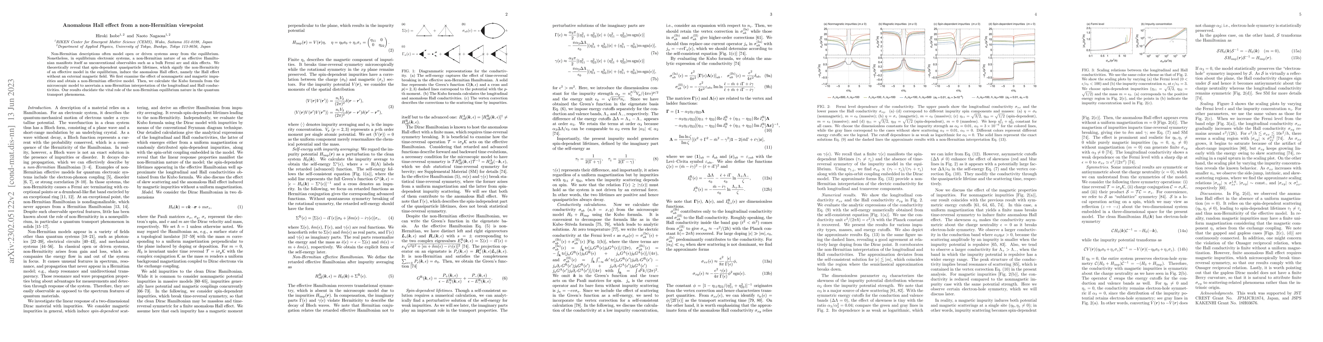 Thumbnail for Anomalous Hall effect from a non-Hermitian viewpoint
