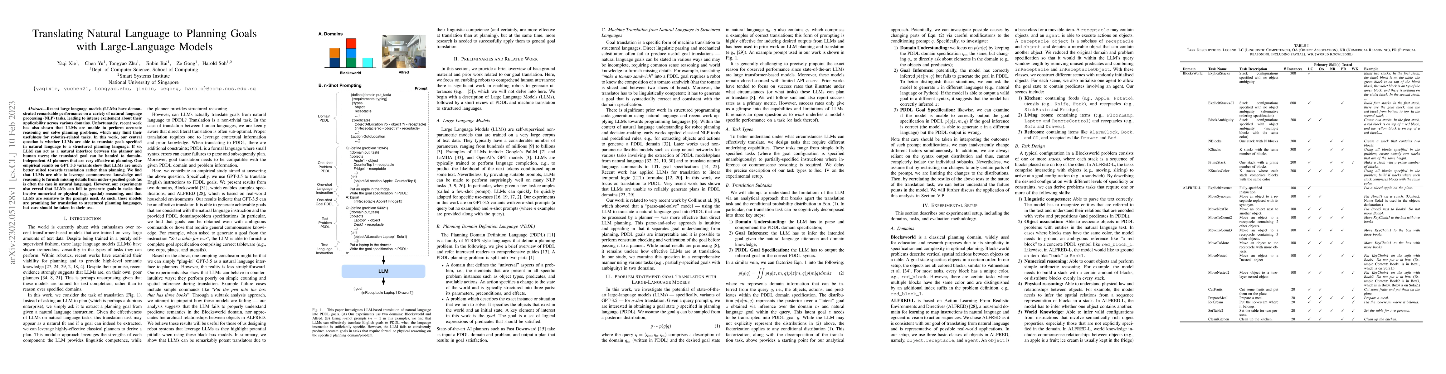 Thumbnail for Translating Natural Language to Planning Goals with Large-Language
  Models