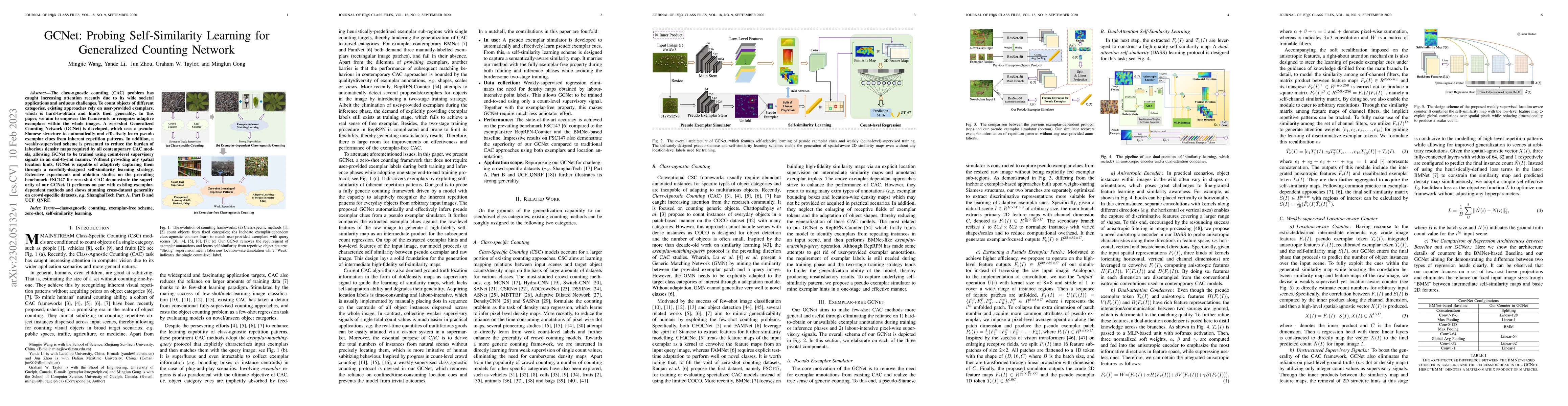 Thumbnail for GCNet: Probing Self-Similarity Learning for Generalized Counting Network