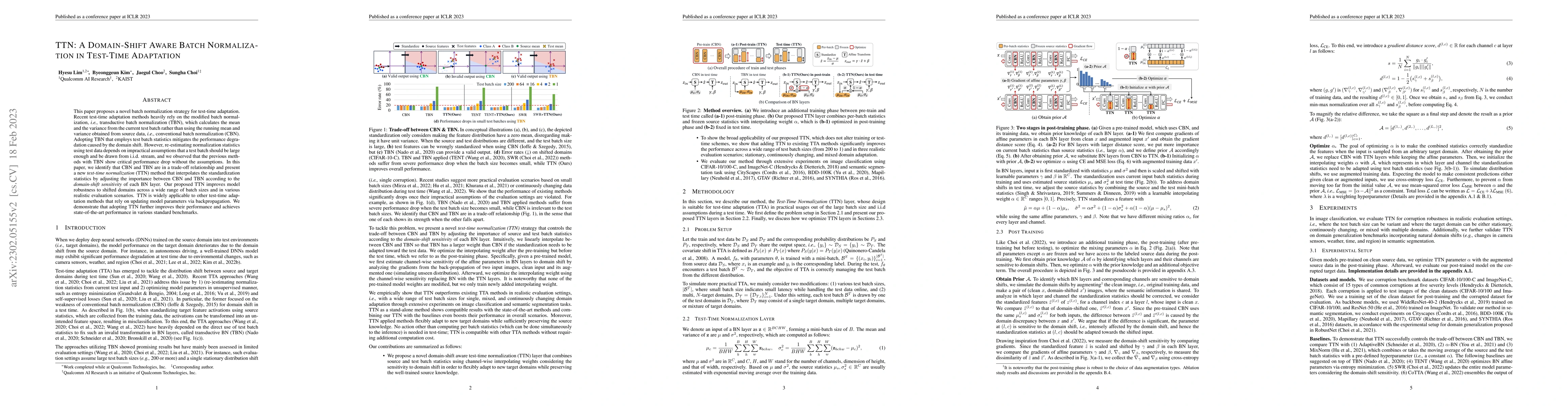 Thumbnail for TTN: A Domain-Shift Aware Batch Normalization in Test-Time Adaptation