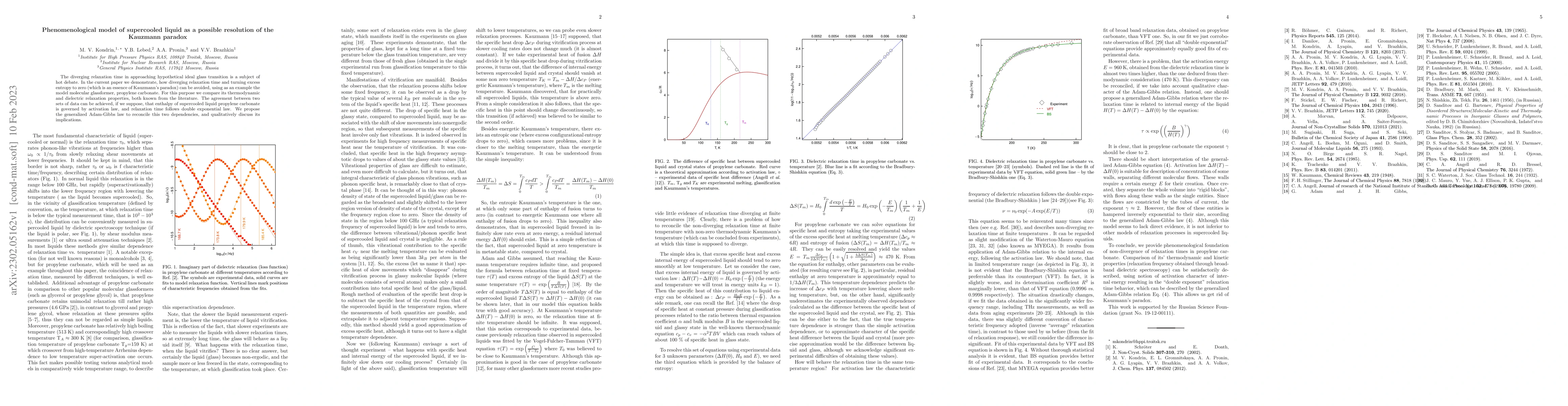 Thumbnail for Phenomenological model of supercooled liquid as a possible resolution of
  the Kauzmann paradox