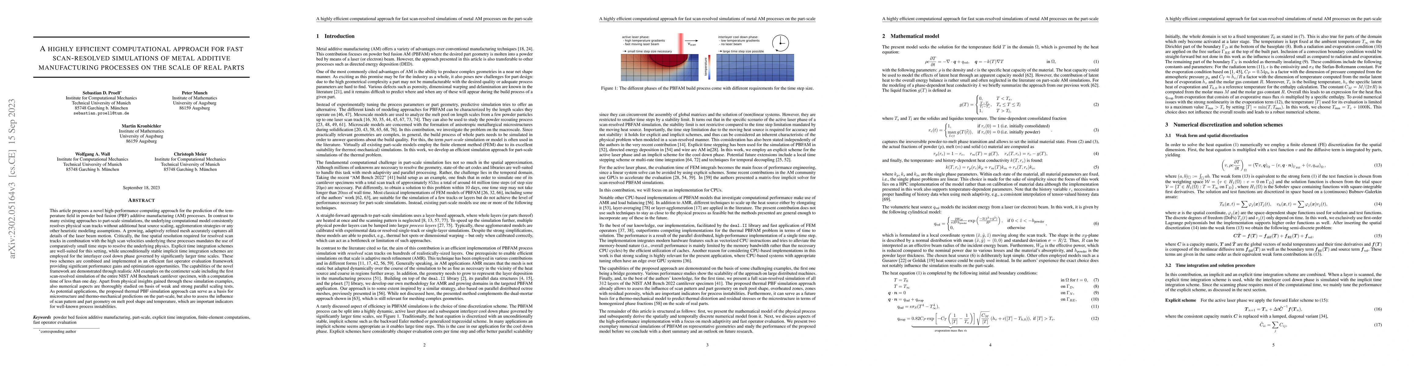 Thumbnail for A highly efficient computational framework for fast scan-resolved
  simulations of metal additive manufacturing processes on the scale of real
  parts