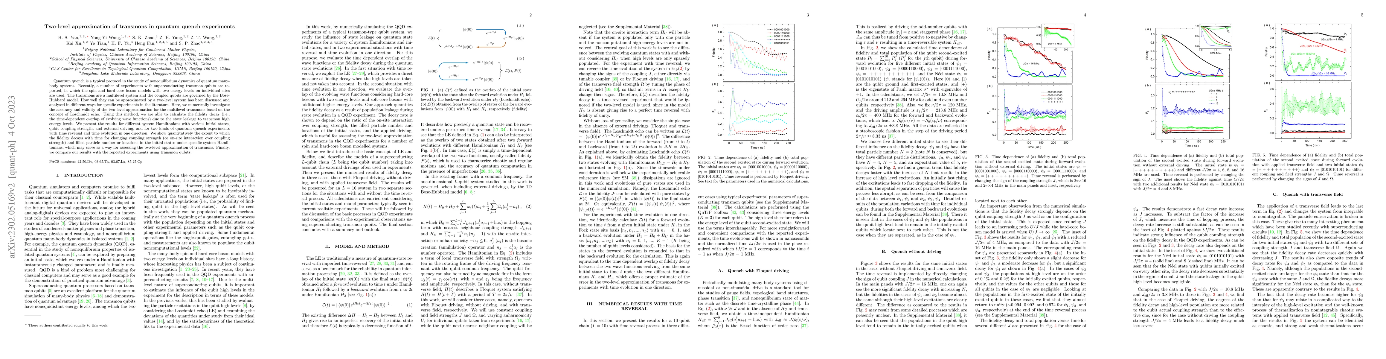 Thumbnail for Two-level approximation of transmons in quantum quench experiments