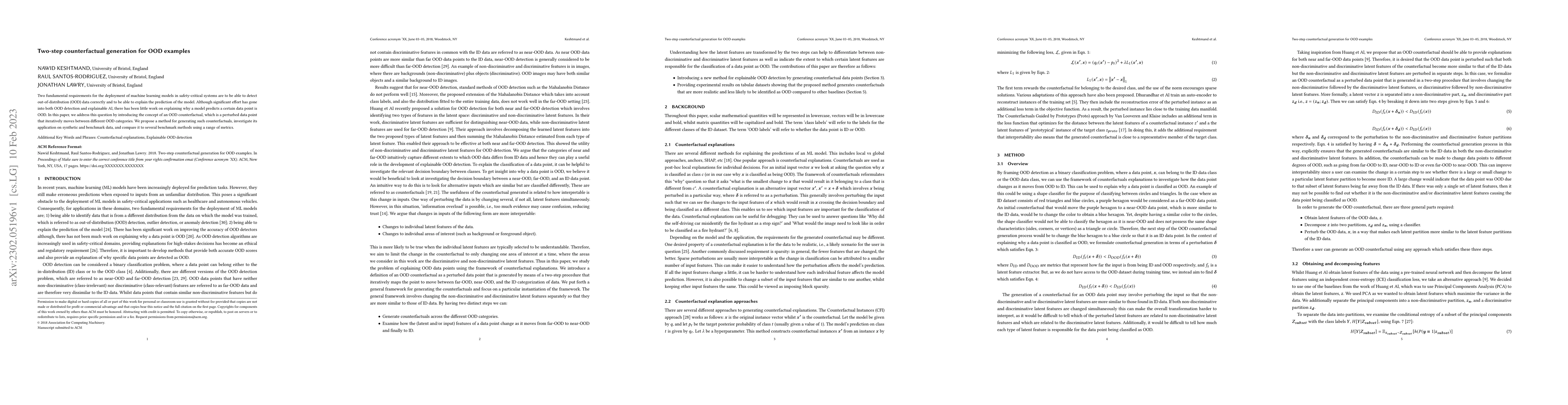Thumbnail for Two-step counterfactual generation for OOD examples