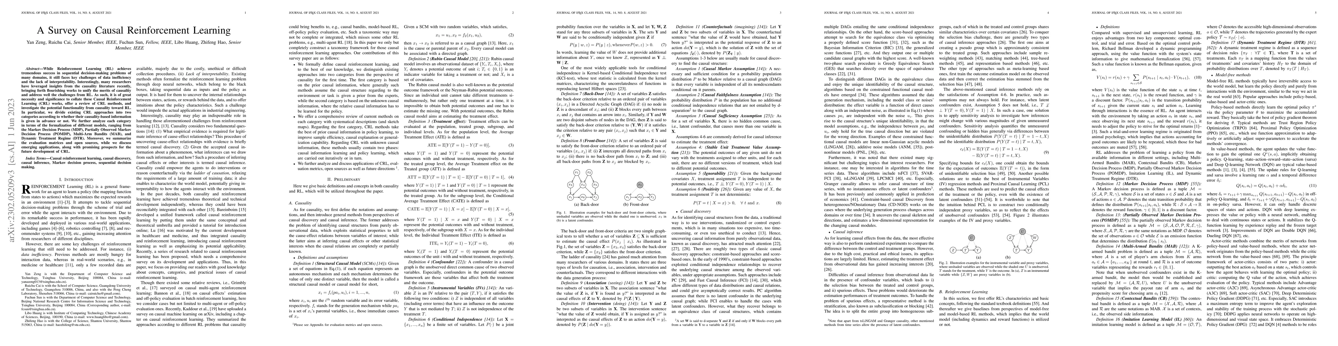 Thumbnail for A Survey on Causal Reinforcement Learning