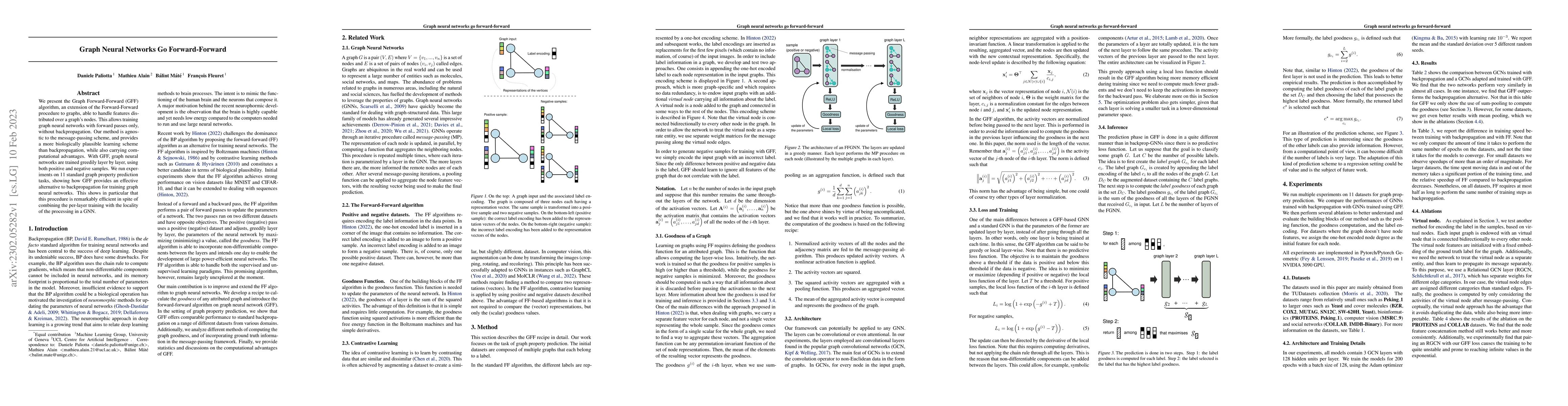Thumbnail for Graph Neural Networks Go Forward-Forward