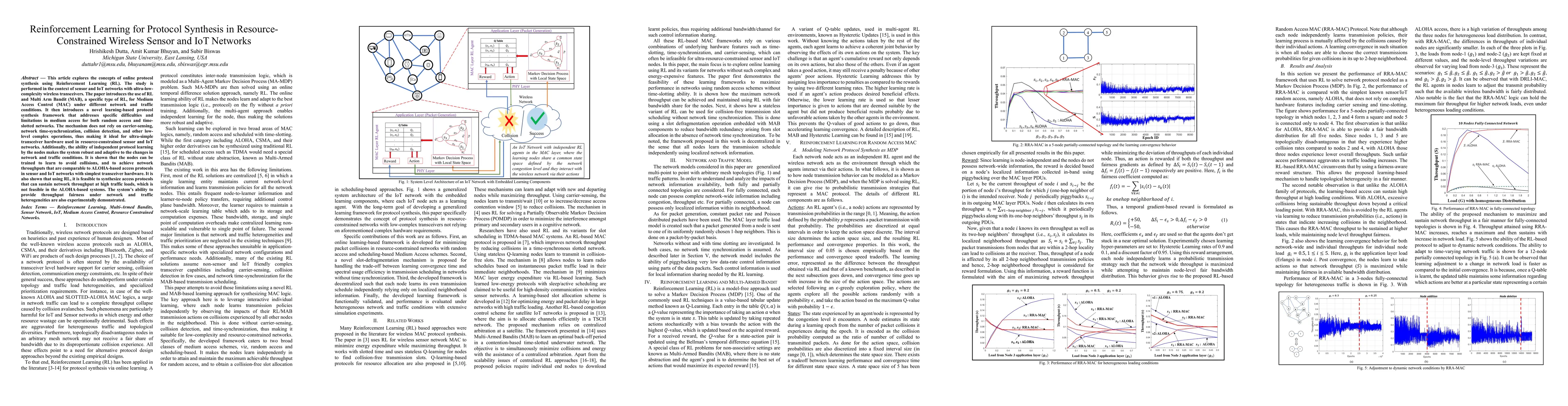 Thumbnail for Reinforcement Learning for Protocol Synthesis in Resource-Constrained
  Wireless Sensor and IoT Networks