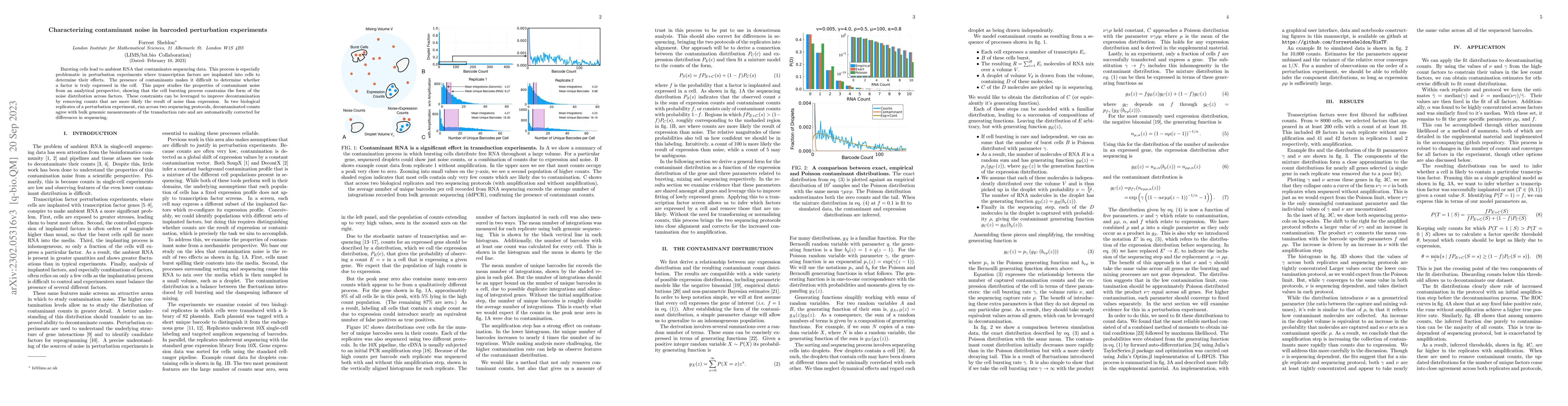 Thumbnail for Characterizing contaminant noise in barcoded perturbation experiments
