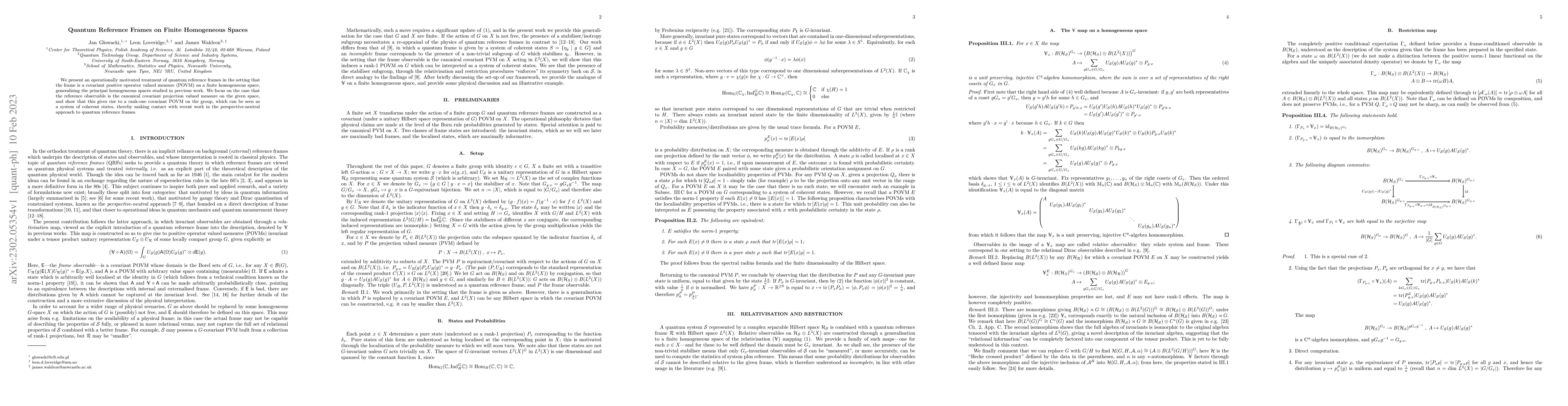 Thumbnail for Quantum Reference Frames on Finite Homogeneous Spaces
