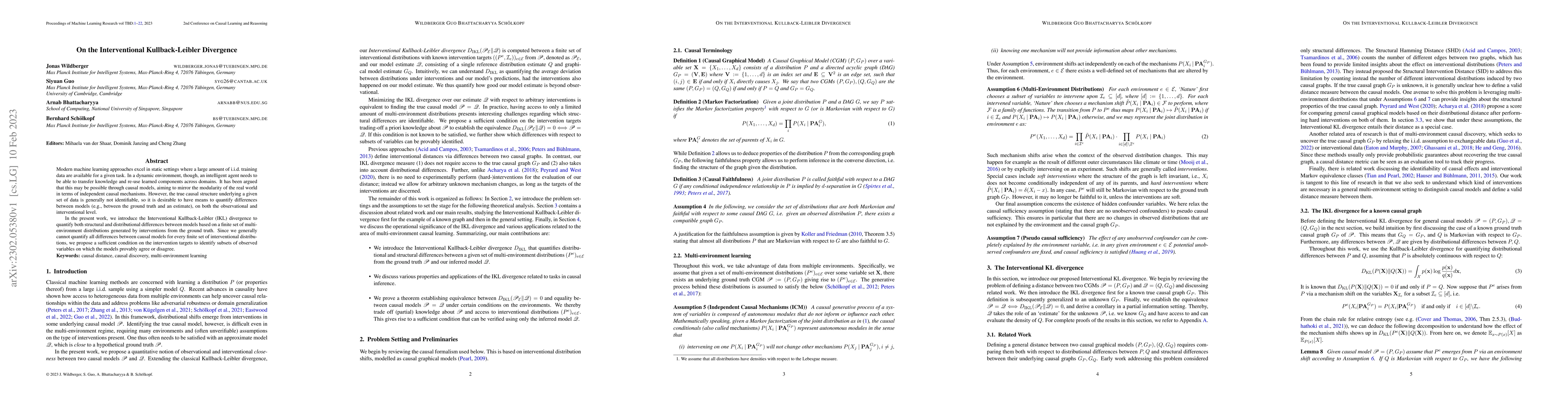 Thumbnail for On the Interventional Kullback-Leibler Divergence
