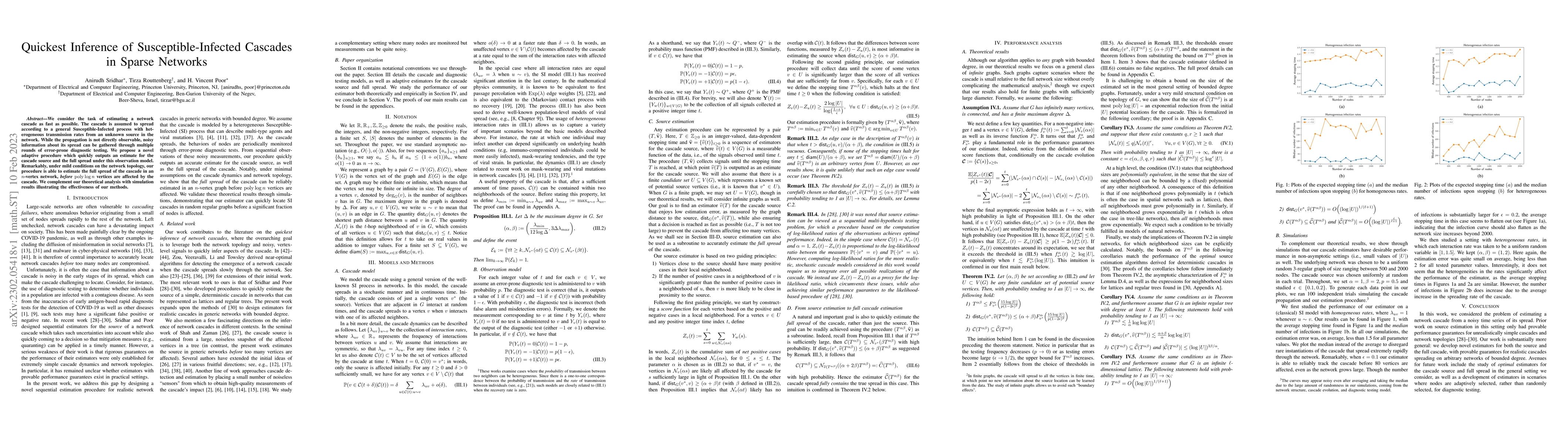Thumbnail for Quickest Inference of Susceptible-Infected Cascades in Sparse Networks