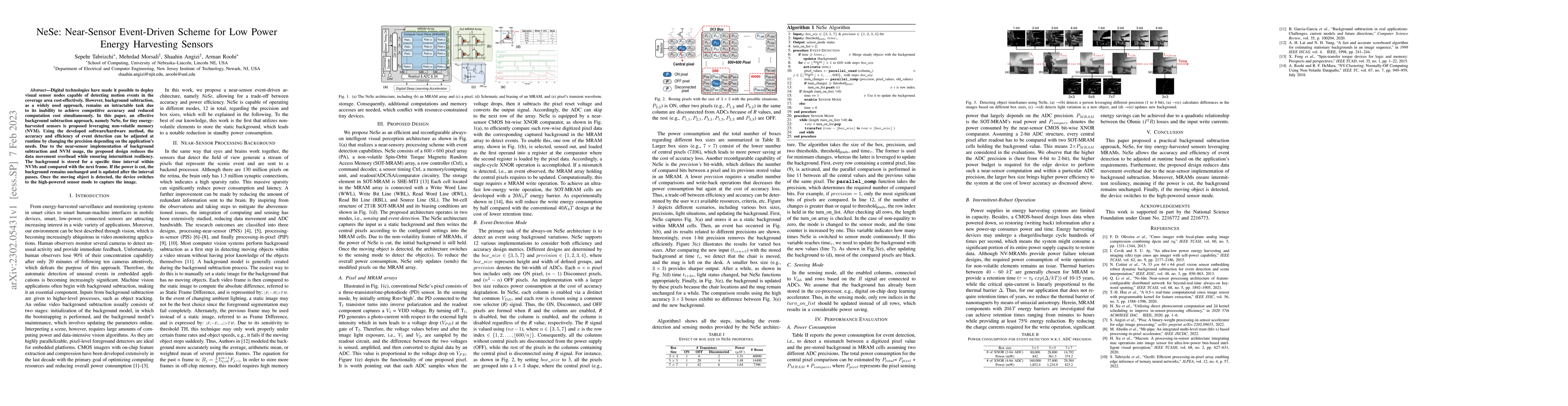 Thumbnail for NeSe: Near-Sensor Event-Driven Scheme for Low Power Energy Harvesting
  Sensors