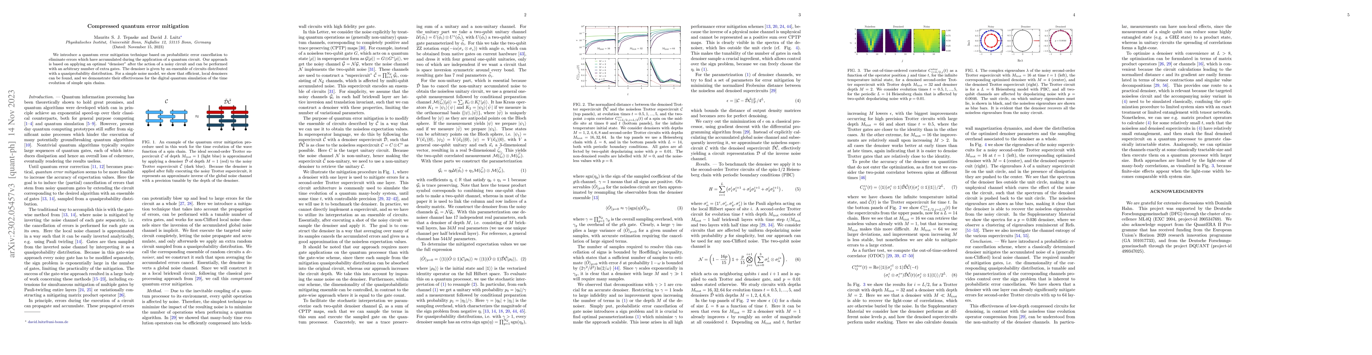 Thumbnail for Compressed quantum error mitigation