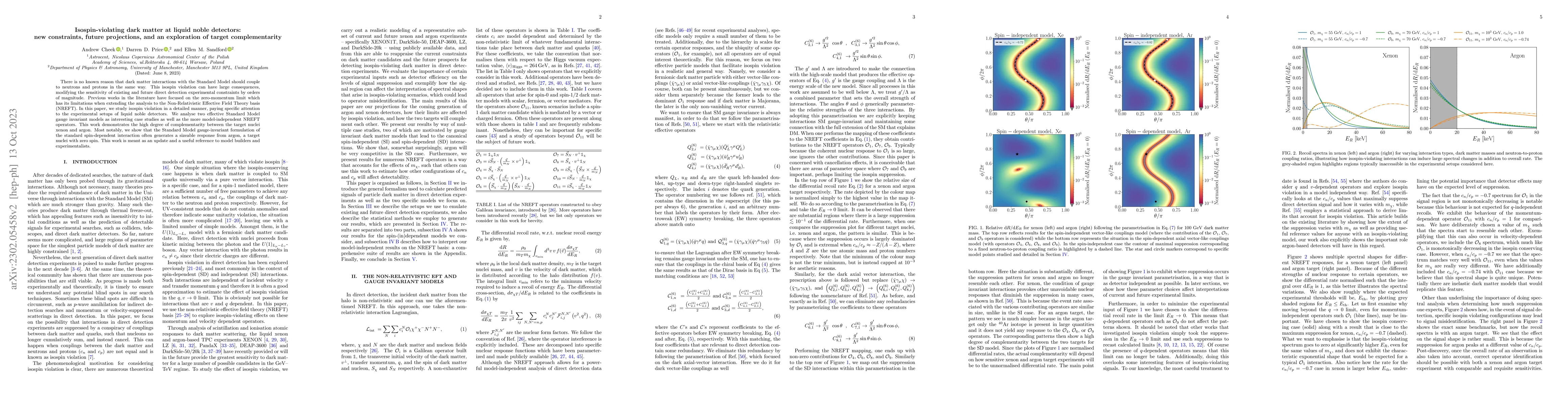 Thumbnail for Isospin-violating dark matter at liquid noble detectors: new
  constraints, future projections, and an exploration of target complementarity