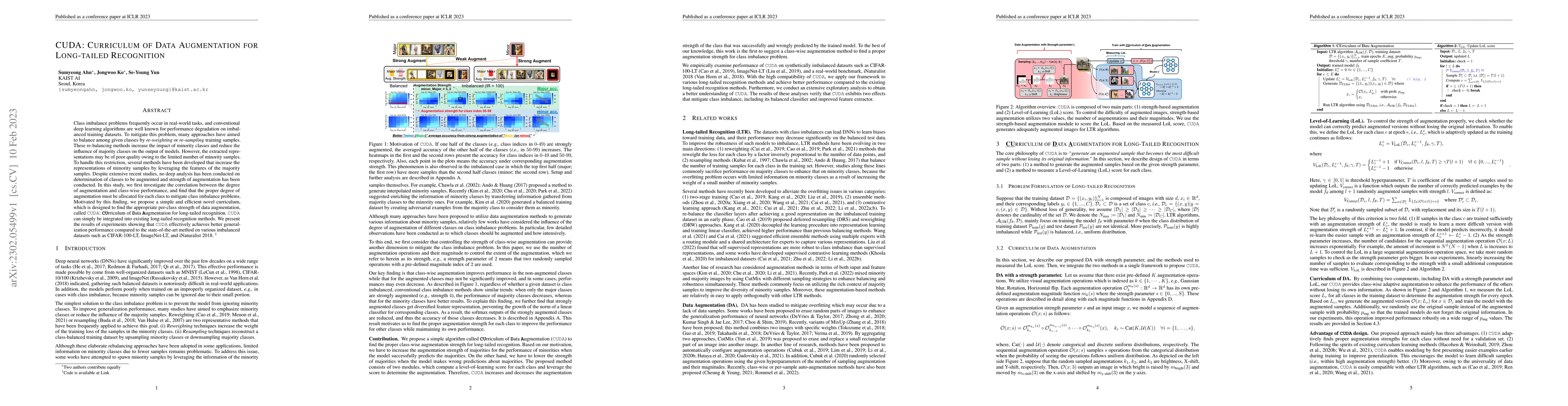 Thumbnail for CUDA: Curriculum of Data Augmentation for Long-Tailed Recognition