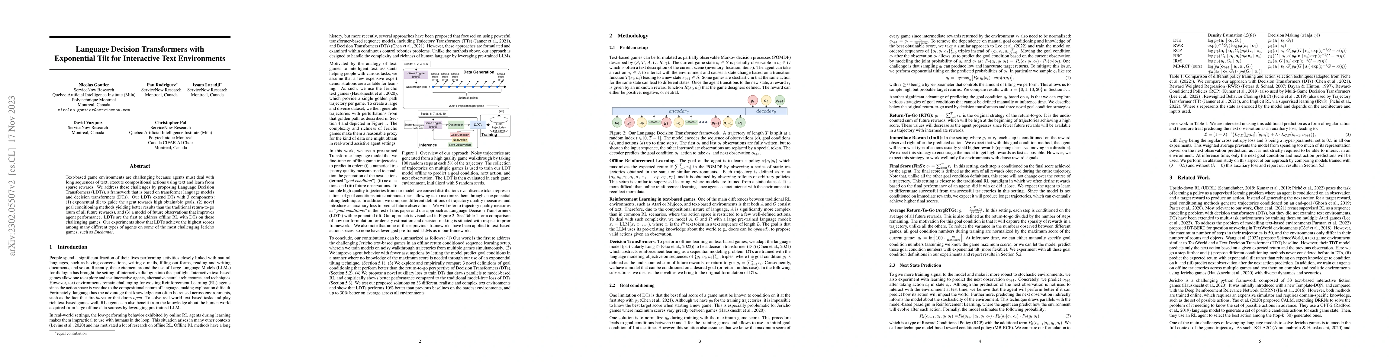 Thumbnail for Language Decision Transformers with Exponential Tilt for Interactive
  Text Environments