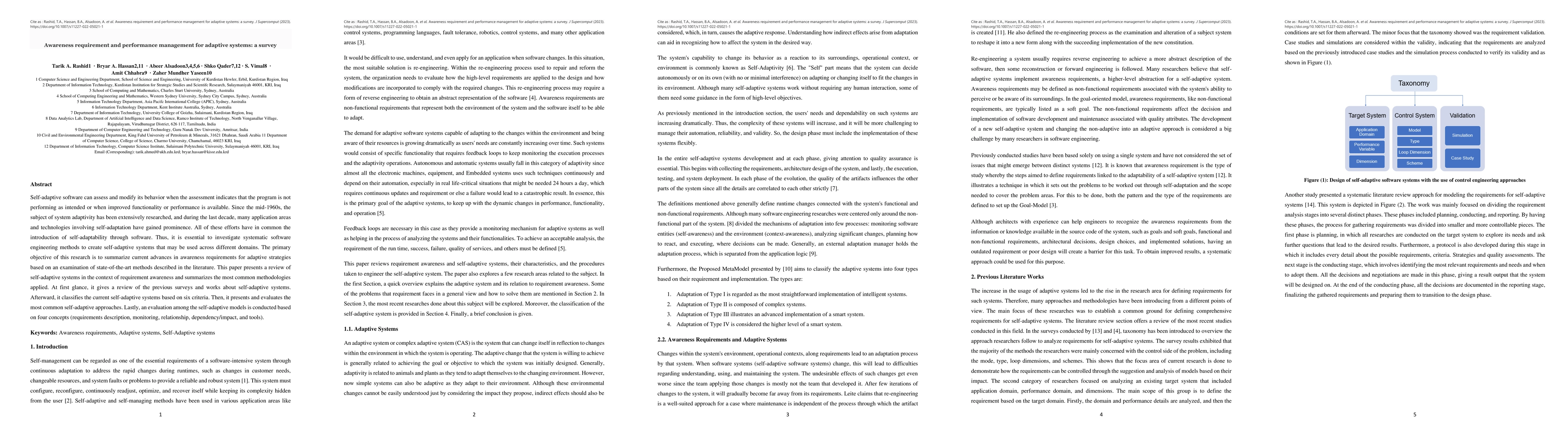 Thumbnail for Awareness requirement and performance management for adaptive systems: a
  survey