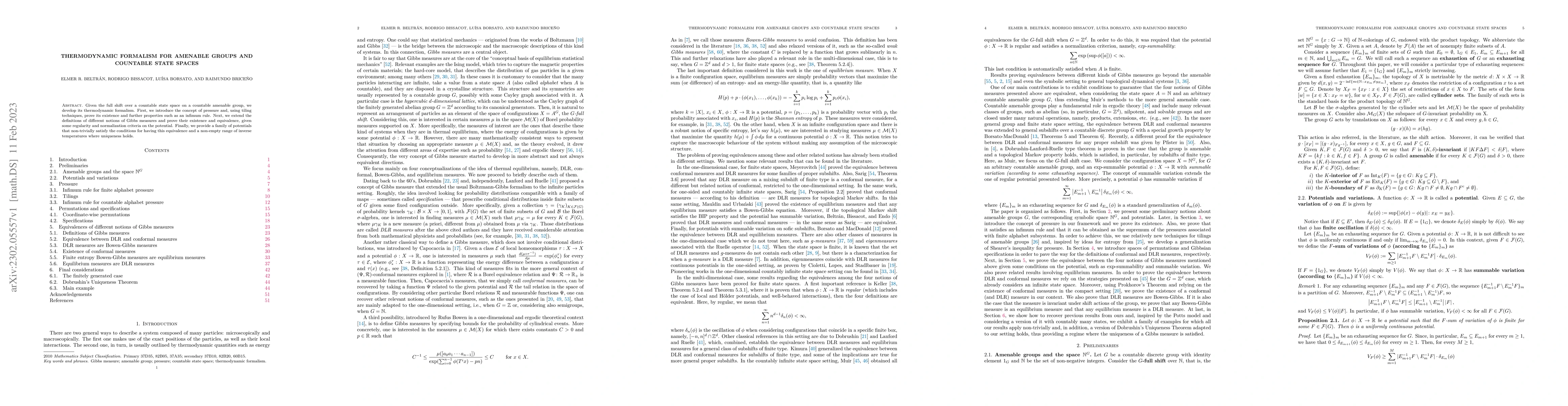Thumbnail for Thermodynamic formalism for amenable groups and countable state spaces