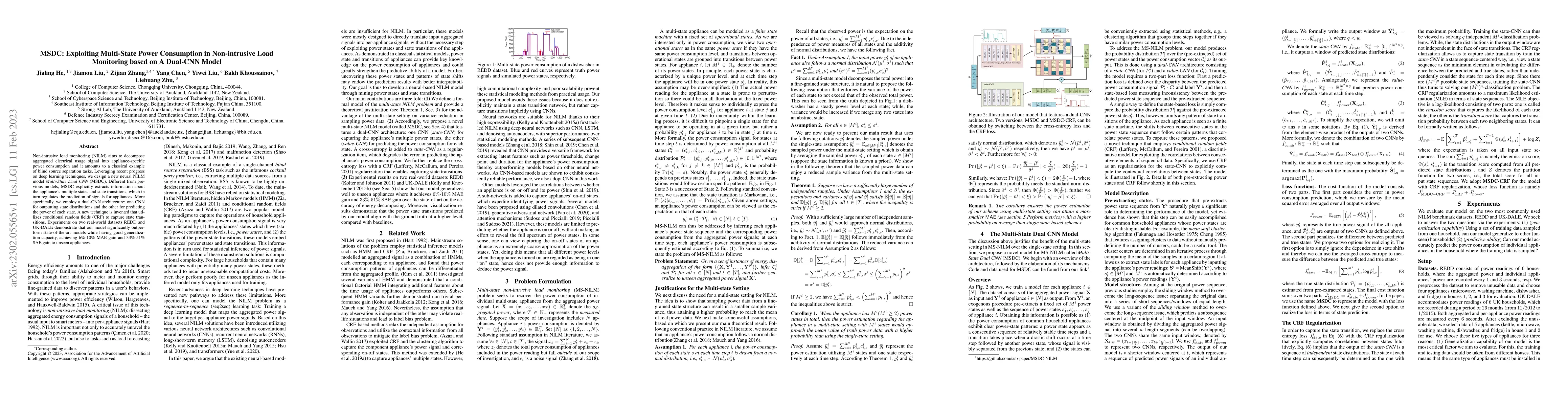 Thumbnail for MSDC: Exploiting Multi-State Power Consumption in Non-intrusive Load
  Monitoring based on A Dual-CNN Model