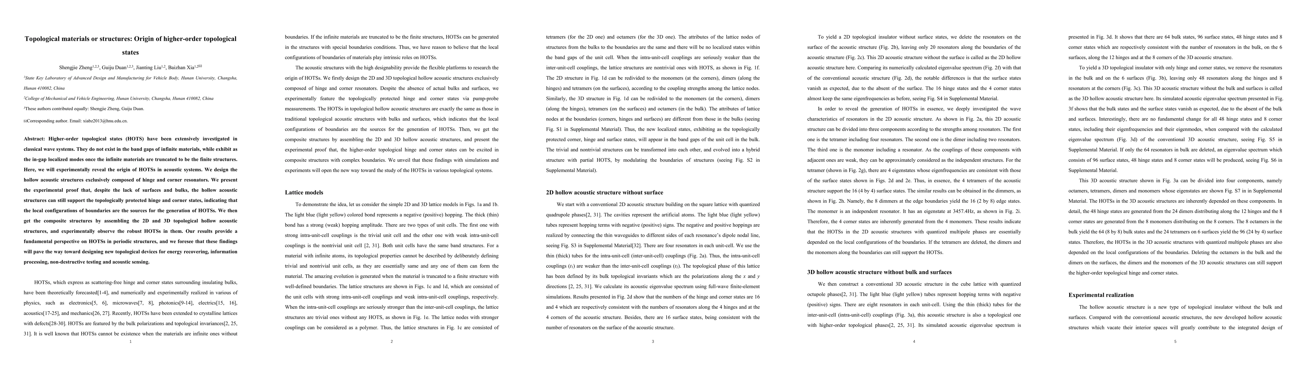 Thumbnail for Topological materials or structures: Origin of higher-order topological
  states