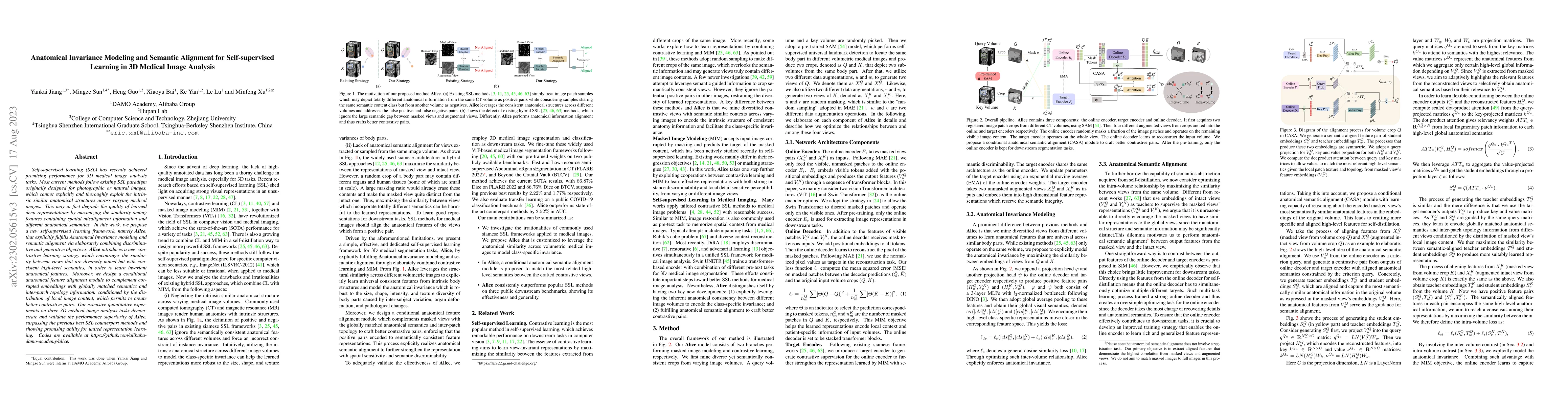 Thumbnail for Anatomical Invariance Modeling and Semantic Alignment for
  Self-supervised Learning in 3D Medical Image Analysis