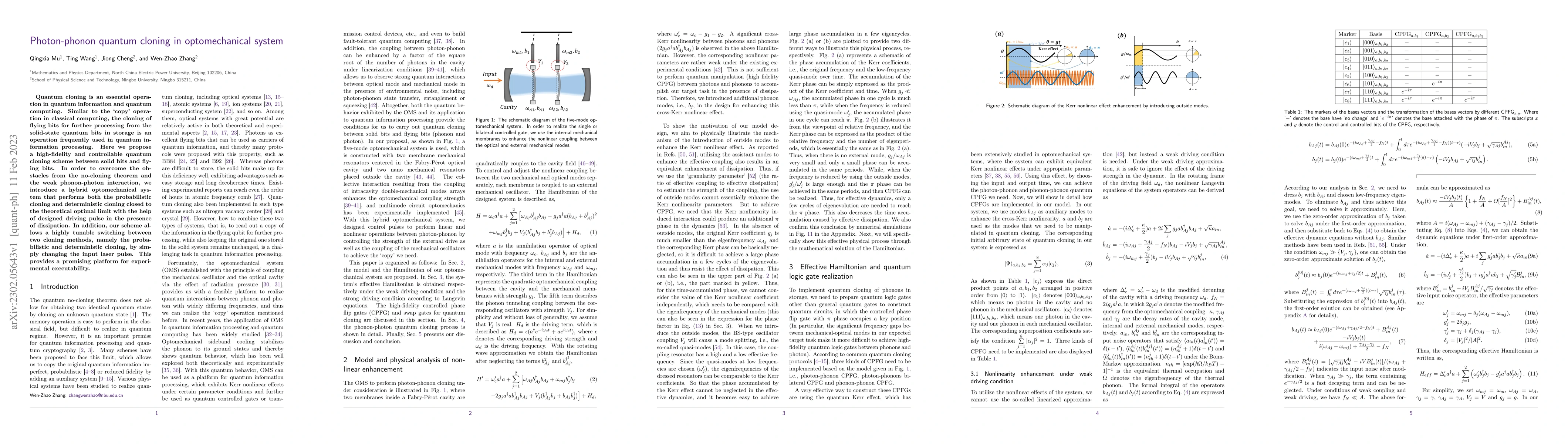 Thumbnail for Photon-phonon quantum cloning in optomechanical system