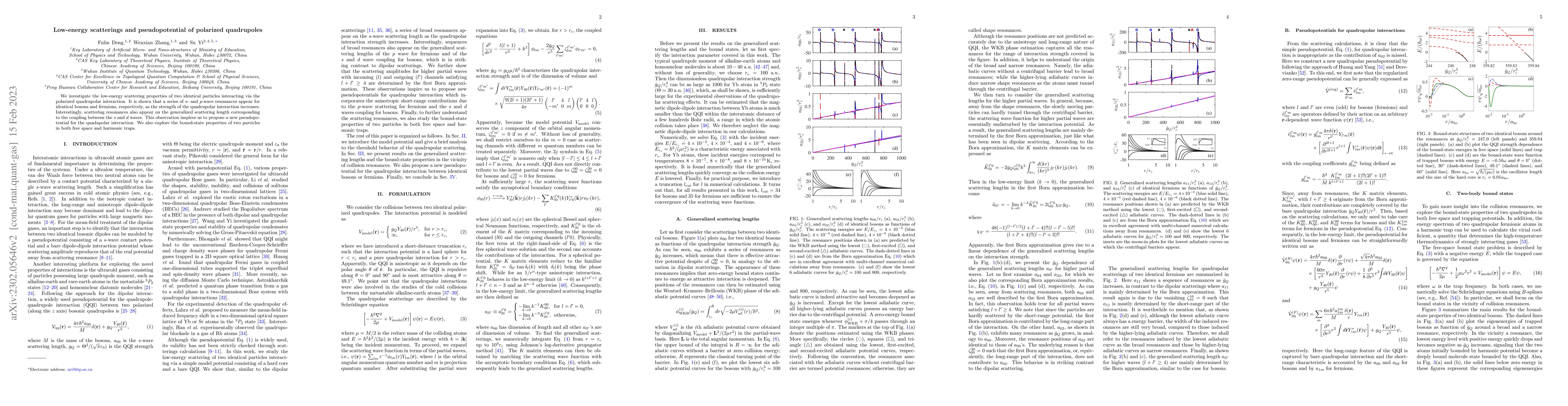 Thumbnail for Low-energy scatterings and pseudopotential of polarized quadrupoles