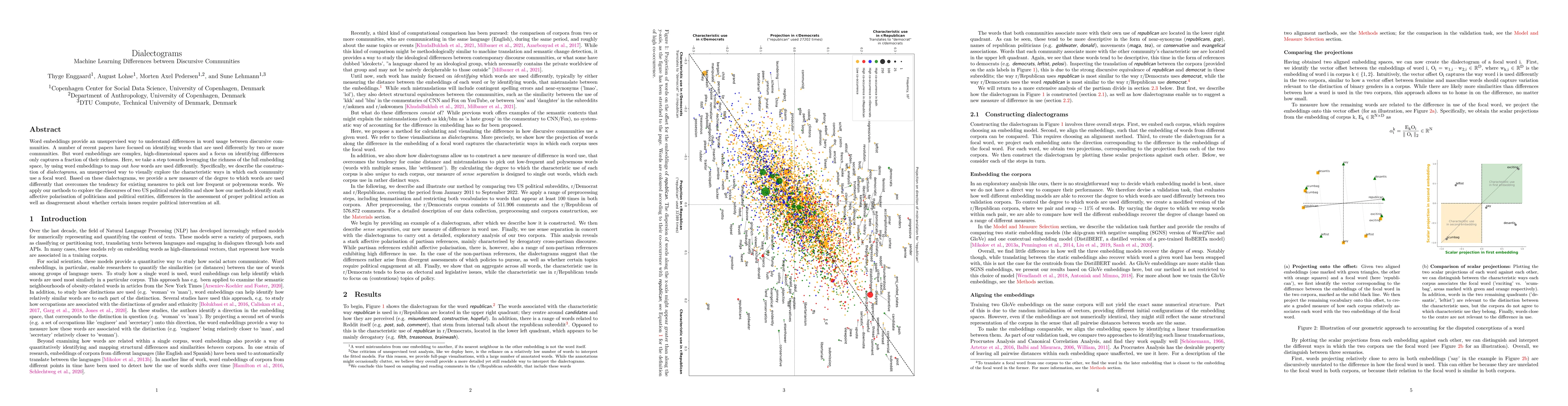 Thumbnail for Dialectograms: Machine Learning Differences between Discursive
  Communities