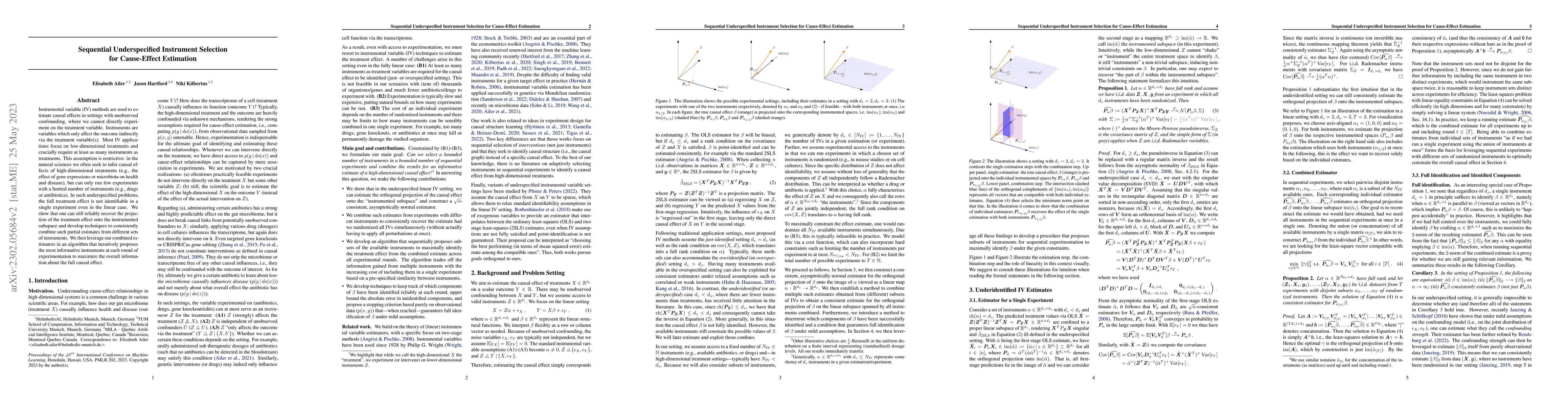 Thumbnail for Sequential Underspecified Instrument Selection for Cause-Effect
  Estimation