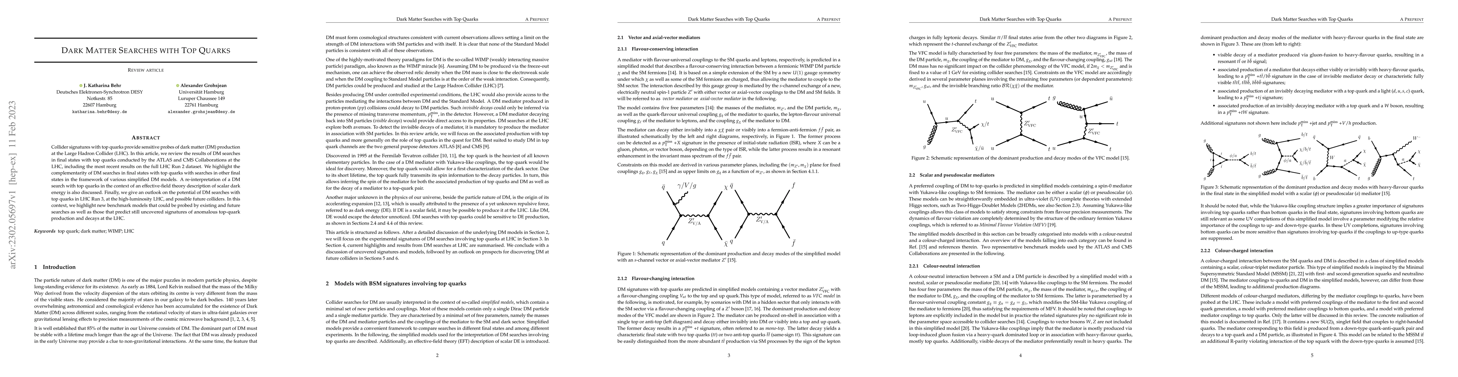 Thumbnail for Dark Matter Searches with Top Quarks