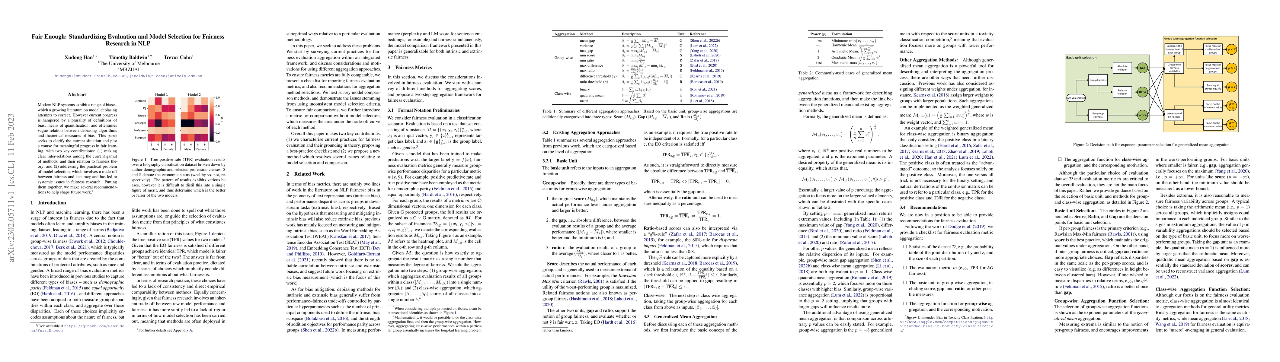 Thumbnail for Fair Enough: Standardizing Evaluation and Model Selection for Fairness
  Research in NLP