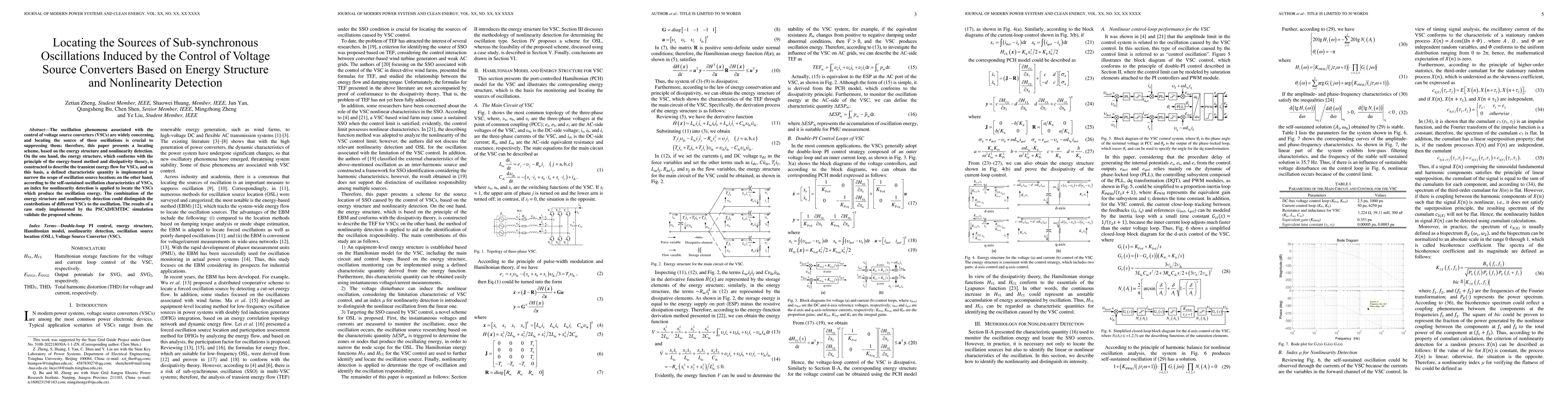 Thumbnail for Locating the Sources of Sub-synchronous Oscillations Induced by the
  Control of Voltage Source Converters Based on Energy Structure and
  Nonlinearity Detection
