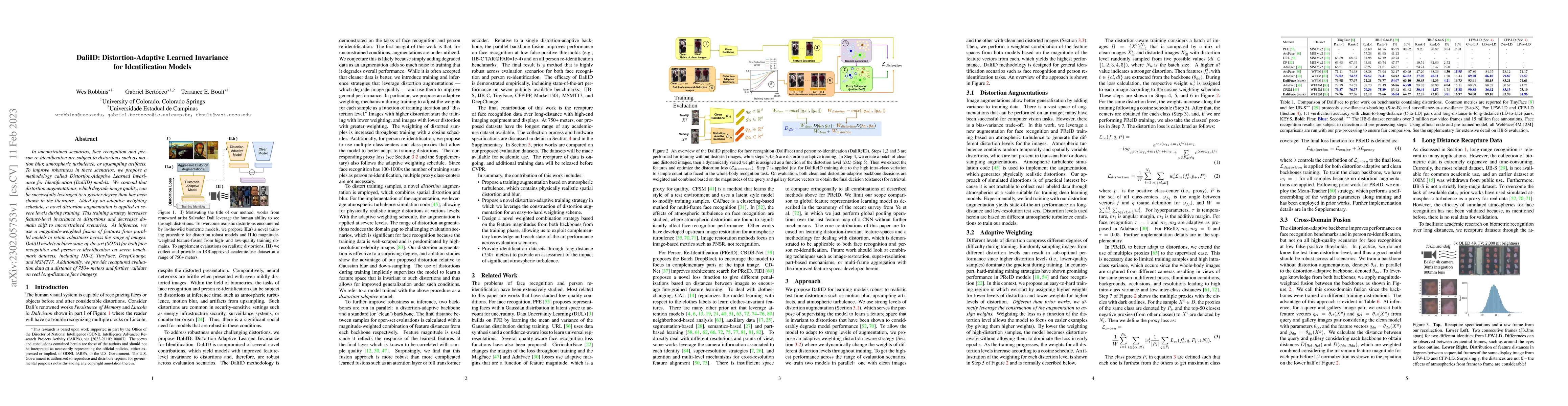 Thumbnail for DaliID: Distortion-Adaptive Learned Invariance for Identification Models