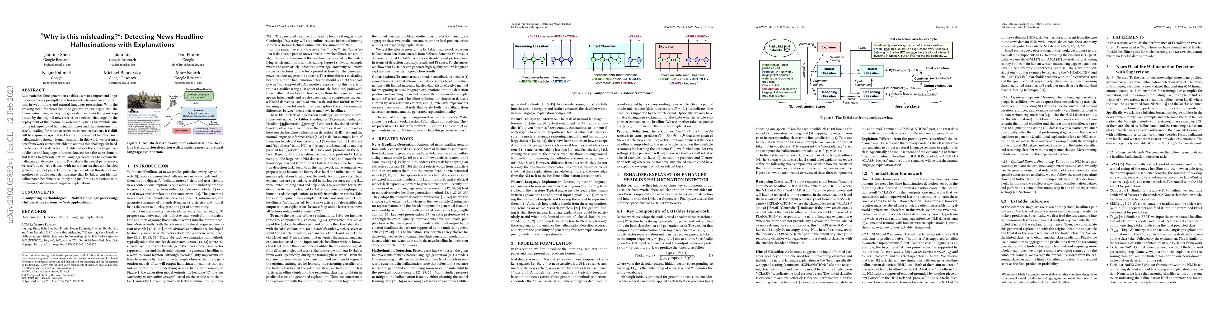 Thumbnail for "Why is this misleading?": Detecting News Headline Hallucinations with
  Explanations
