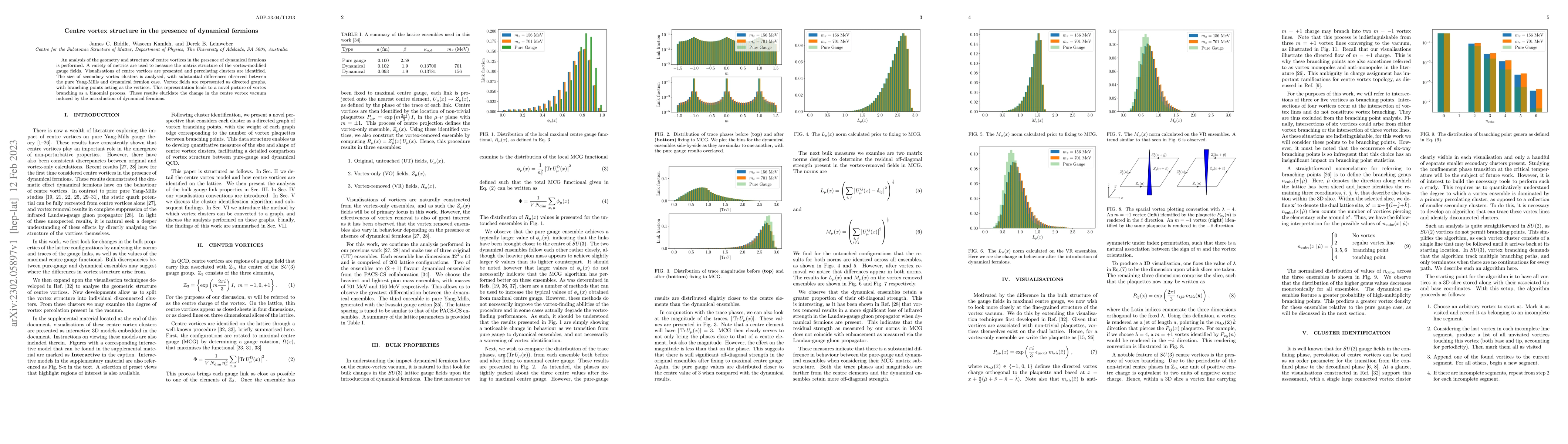 Thumbnail for Centre vortex structure in the presence of dynamical fermions