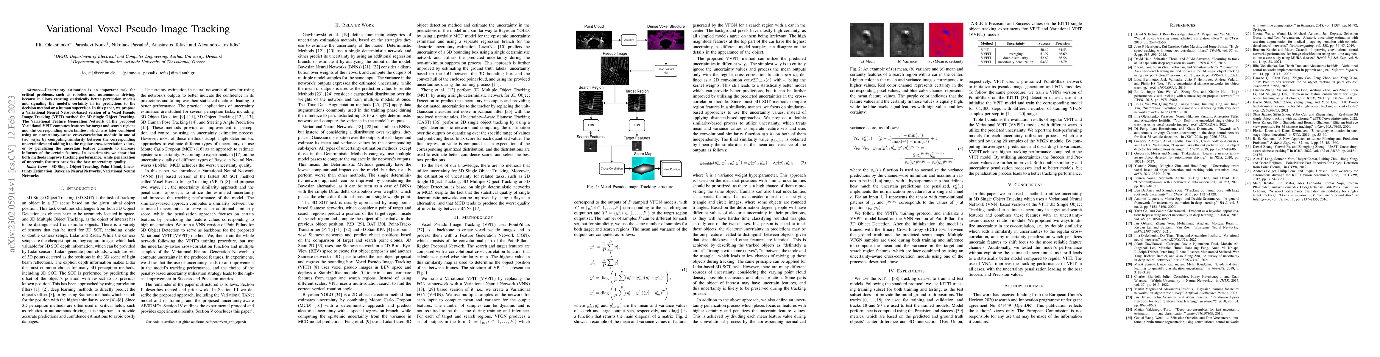 Thumbnail for Variational Voxel Pseudo Image Tracking