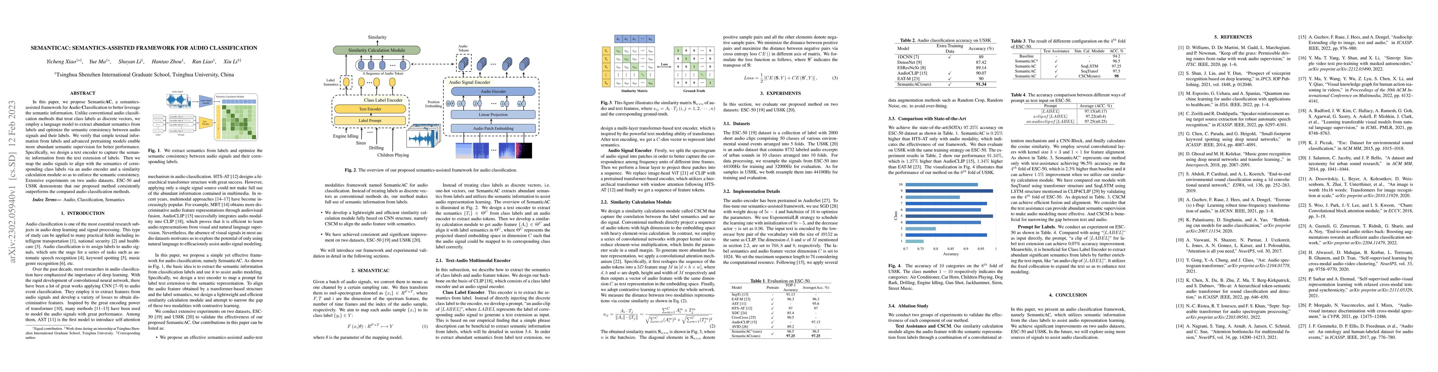 Thumbnail for SemanticAC: Semantics-Assisted Framework for Audio Classification