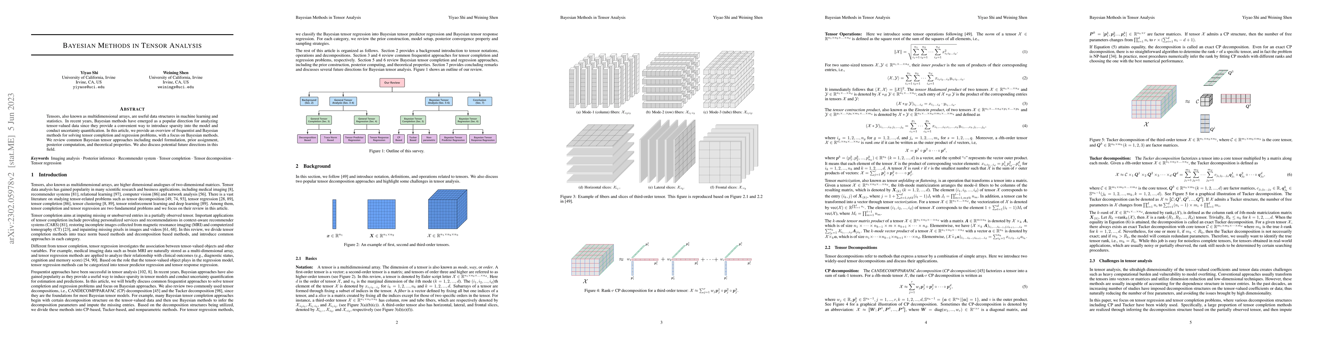 Thumbnail for Bayesian Methods in Tensor Analysis