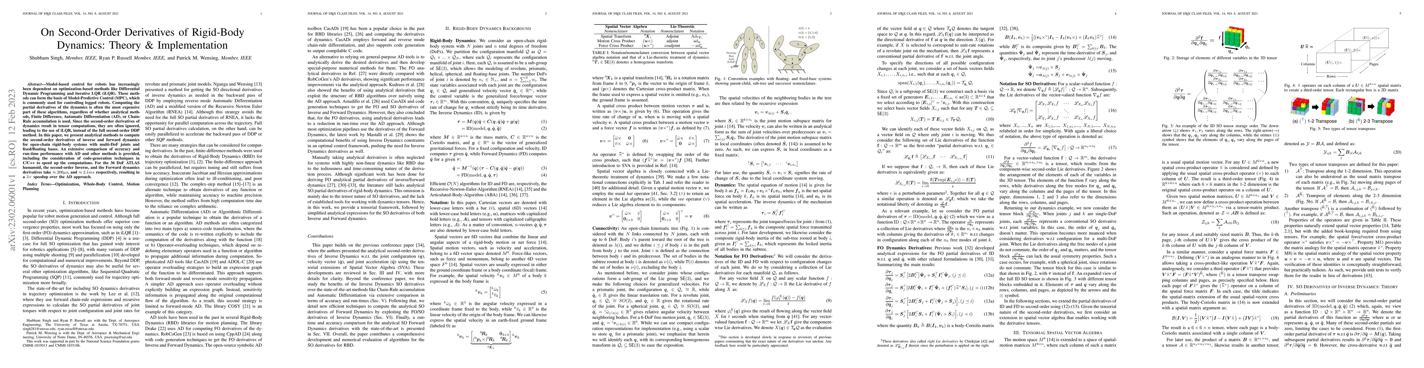 Thumbnail for On Second-Order Derivatives of Rigid-Body Dynamics: Theory &
  Implementation