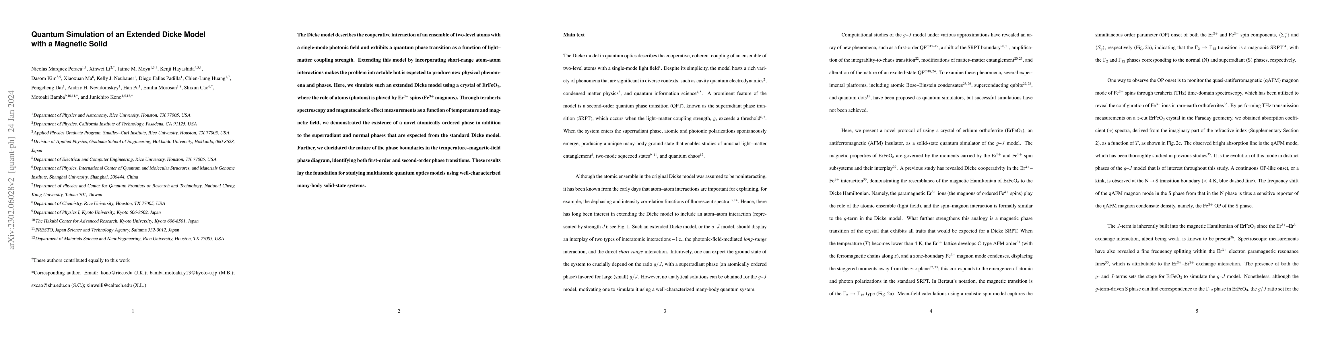 Thumbnail for Quantum Simulation of an Extended Dicke Model with a Magnetic Solid