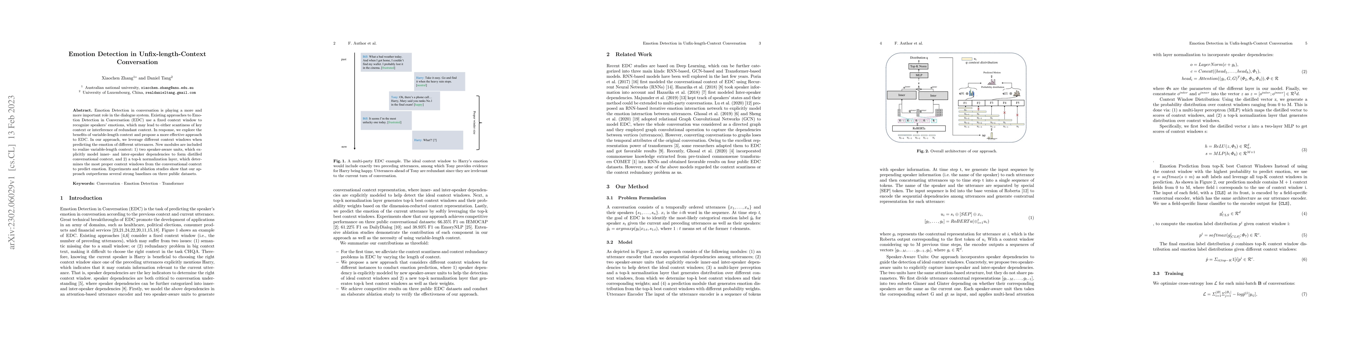 Thumbnail for Emotion Detection in Unfix-length-Context Conversation