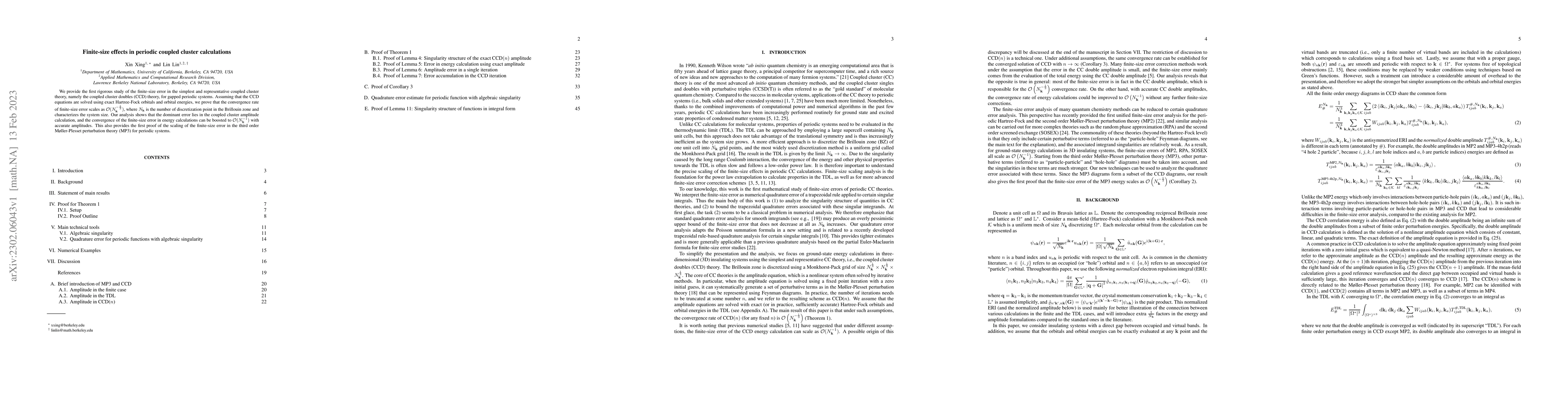 Thumbnail for Finite-size effects in periodic coupled cluster calculations