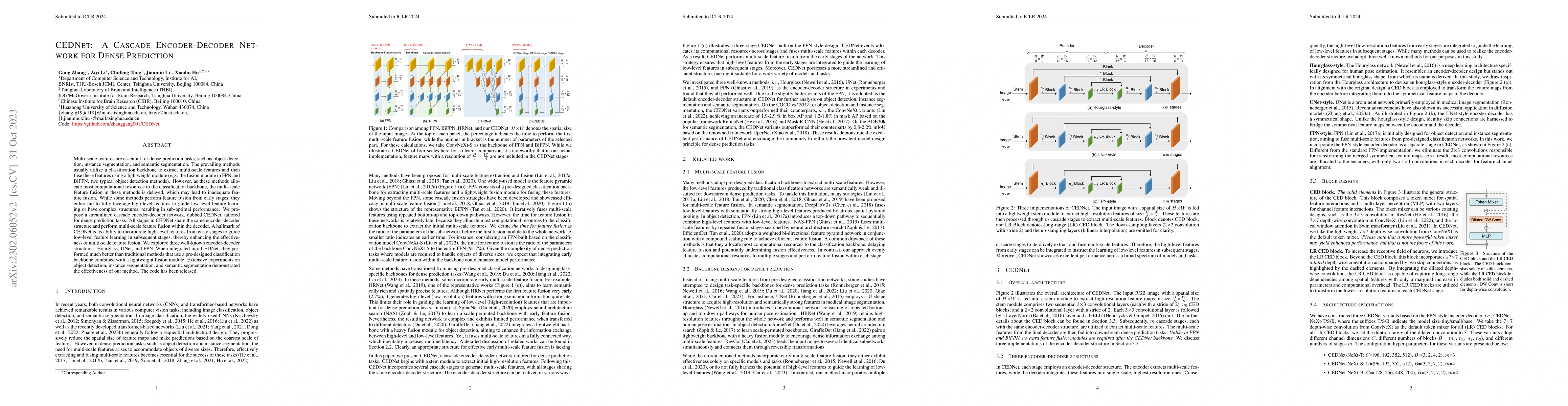 Thumbnail for CEDNet: A Cascade Encoder-Decoder Network for Dense Prediction
