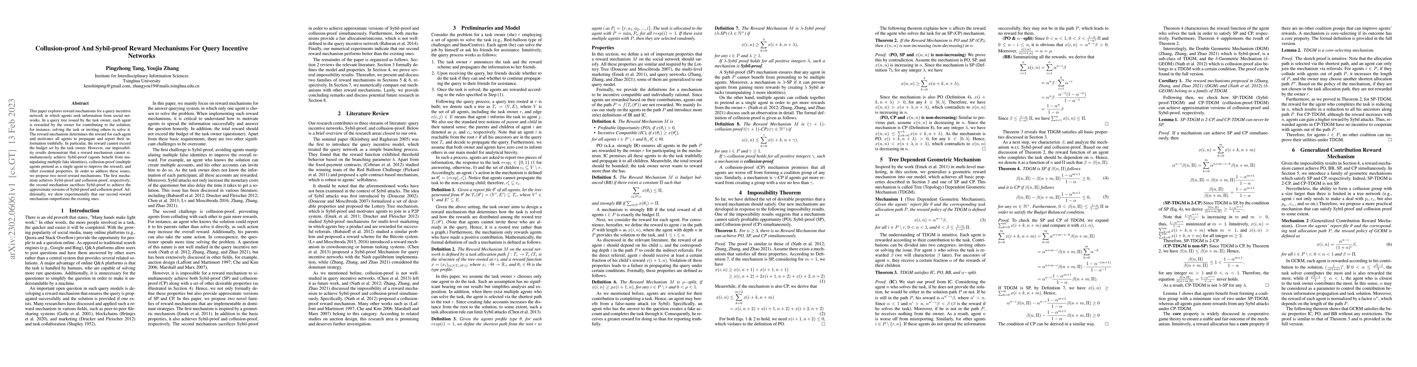 Thumbnail for Collusion-proof And Sybil-proof Reward Mechanisms For Query Incentive
  Networks