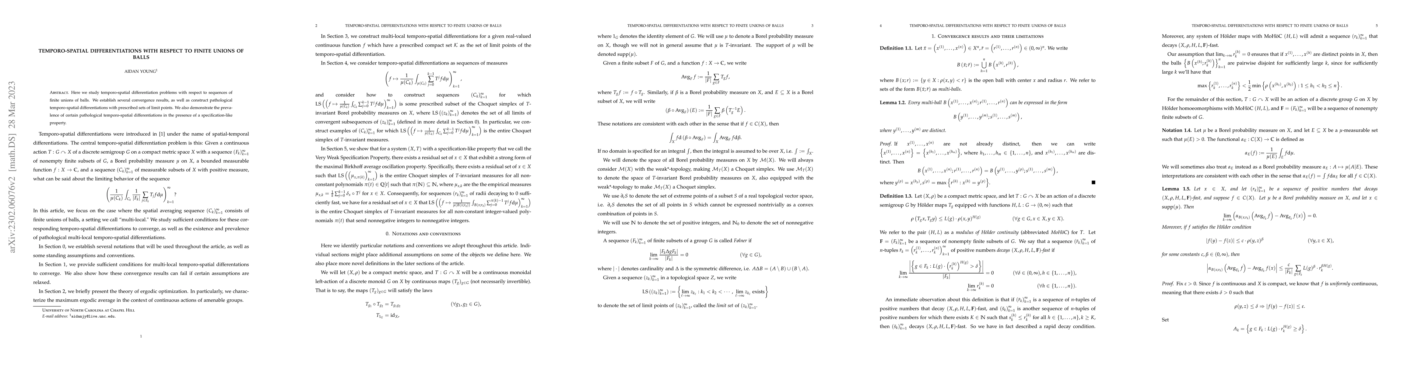 Thumbnail for Temporo-spatial differentiations with respect to finite unions of balls