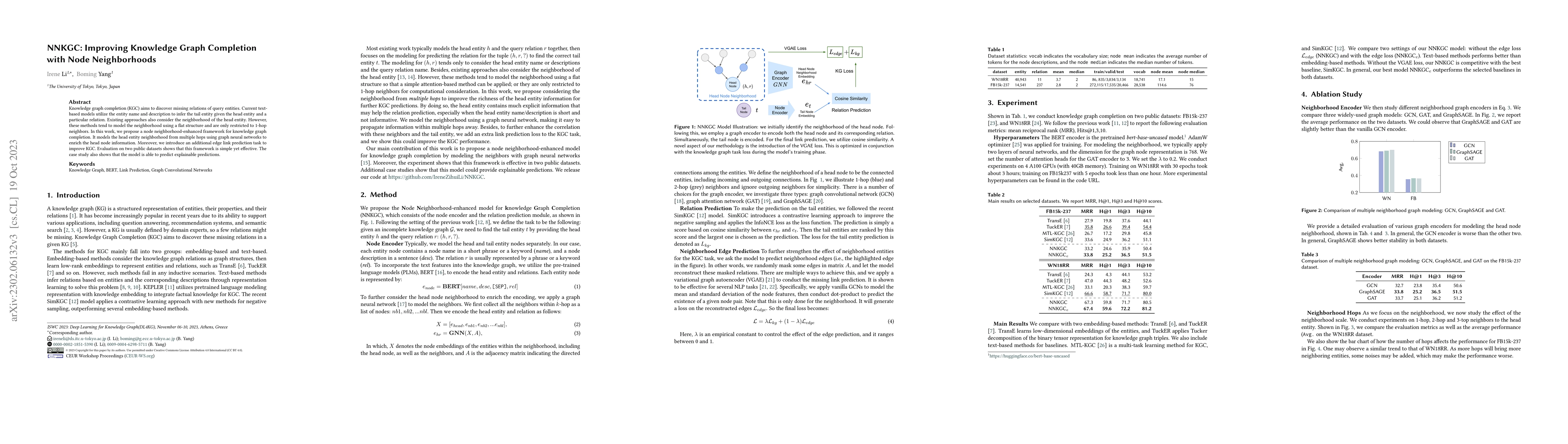 Thumbnail for NNKGC: Improving Knowledge Graph Completion with Node Neighborhoods