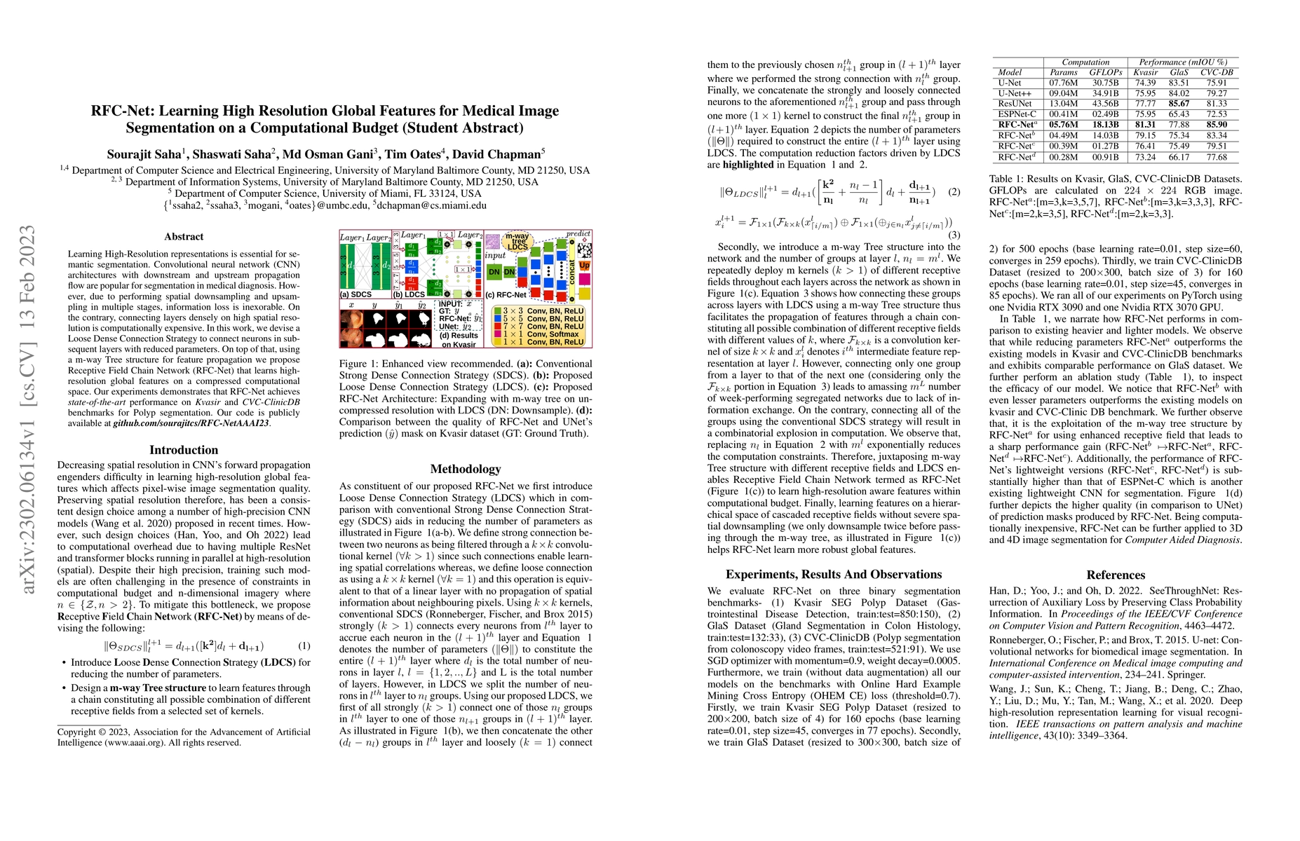 Thumbnail for RFC-Net: Learning High Resolution Global Features for Medical Image
  Segmentation on a Computational Budget